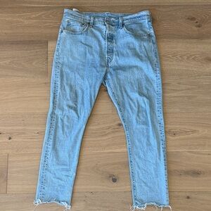 Levi's 501 Light Blue Men's Slim Straight Jeans 🔥🔥
